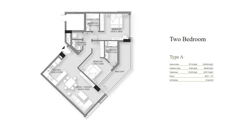 Rose Gardens III - Tow bedrooms