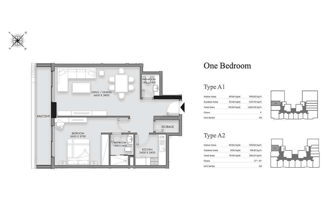 One bedroom type A